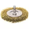 Extol Craft Okrogla krtača, O 63 mm, valovita žica S 0,3 mm, steblo 6 mm, 17053