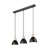 Luster na sajli NICO 3xE27/60W/230V crni