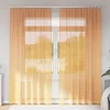 Voile zavjese s petljama 2 kom narančaste 140x245 cm