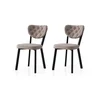 Hanah Home Set trpezarijskih stolica Enzo 808 V2, 2 komada, Sivi
