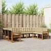 Set vanjskih sofa s jastukom 9 pcs Prirodna i bež