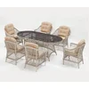 Hanah Home Baštenska garnitura Nova 180x90x75cm Krem