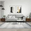 Greatstore Klubske mizice 2 kosa rjavi hrast 50x50x40 cm inženirski les