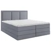 MID.YOU POSTELJA BOXSPRING 180 cm x 220 cm , les, tekstil, leseni material modra