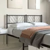 Metalno zamjensko uzglavlje crno 135 cm