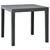 Vidaxl Vrtna miza 78x78x72 cm plastika