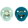BIBS Colour Natural Rubber Size 1: 0+ months duda Nordic Mint/Forest 2 kos