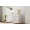 Hanah Home Komoda Rb-168-04-001, 130x85x43 cm, Bela