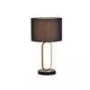 Rabalux Stona lampa Domiro, LED, 8W, 3000K+E27, 46,5cm, Zlatno-crna