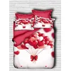 Lessentiel Maison set posteljine 102, 200x220cm, bijelo-crvena