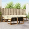 Set vanjskih sofa 7 kom. Prirodna i krem