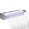 Pravokutna fontana za bazen s vodopadom LED nehrđajući čelik 45 cm