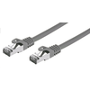 C-TECH Patchcord Cat7, S/FTP, siv, 0,25 m