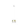 Luster na sajli HELEN 1xE27/15W/230V O 20 cm bela/zlatna