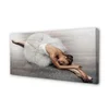 tulup.si Slika na platnu Ženska bela balerina obleko 100x50 cm