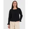 24 Colours Ruffle Pullover , Črna
