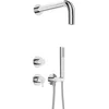 Concealed shower set with hand shower