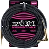 Ernie Ball 6081 | 3.05M Braided Straight / Angle Black - Instrumentalni kabl