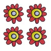 Bellatex Set podstavkov 4 kosi - 10x10 cm - 4 kosi - Astra rdeča
