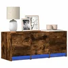 TV ormarić s LED svjetlima boja hrasta 97x34x40 cm drveni