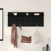 Vješalica za kapute na zidu Zidne Crni hrast 100 x 40 x 12 cm