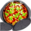 shumee PEKAČ ZA PIZZO XXL IZ OGLJIKOVEGA JEKLA 33 CM