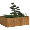 Planter Rusty 120x80x40 cm Vremensko odporno jeklo