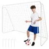Trizand nogometni gol 213 × 150 × 90 cm – metalni vrtni gol s mrežom