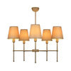 Luster na šipci MADELA 5xE14/40W/230V bela/bež