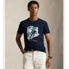 Polo Ralph Lauren Majica modra / mornarska / rjava / bela