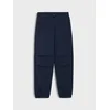 Sinsay - Dres pantalone parachute sa elastičnim pojasom i šniranjem u struku - mornarsko