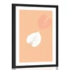 Plakat s paspartujem dotik listov - 60x90 no frame