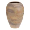 Autronic Keramična vaza Ceramic vase - height 33 cm, rounded, beige-grey (VZ9211-M)