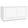Vidaxl TV omarica bela 80x35x45 cm inženirski les