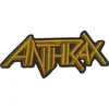 Anthrax Yellow Logo Našitek za šivanje