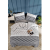 Hanah home Komplet posteljine Geometric, 160x220cm, Siva