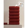 Lessentiel Maison Set peškira za ruke, 6 komada, Bordo