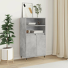 Visoka komoda siva betona 60x36x110 cm od konstruiranog drva