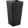 Pletena saksija KUBB Š36xD36xV70 crna