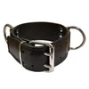 Mister B Leather Slave Collar D-Rings Broad Black