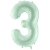 Folija balon številka 3 TRI zelen 72 cm