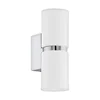 Eglo Passa zidna/2, led, gu10, 2x3,3w, hrom/bela