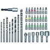 Einhell Set burgija adaptera i bitova, Hex burgije za metal i drvo, L-Box, 39 komada