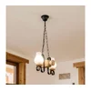 Brilagi - Luster na lancu RUSTIC 2xE14/40W/230V hrast