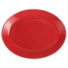 Oval plate, porcelain, 36cm, Seasons, Red - Porland
