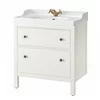HEMNES / RUTSJÖN Post.umiv. s fiokama/umiv/slavinom, bela, 82x49x95 cm