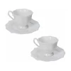 BRANDANI 2-delni set skodelic za črno kavo s podstavkom Queen, porcelan