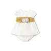 Mayoral Elegantna obleka 1860 Bela Regular Fit