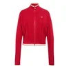 ADIDAS ORIGINALS Pletena jopa Firebird bež / rdeča