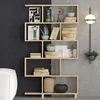 Hanah Home Polica 90x20x156cm Hrast
